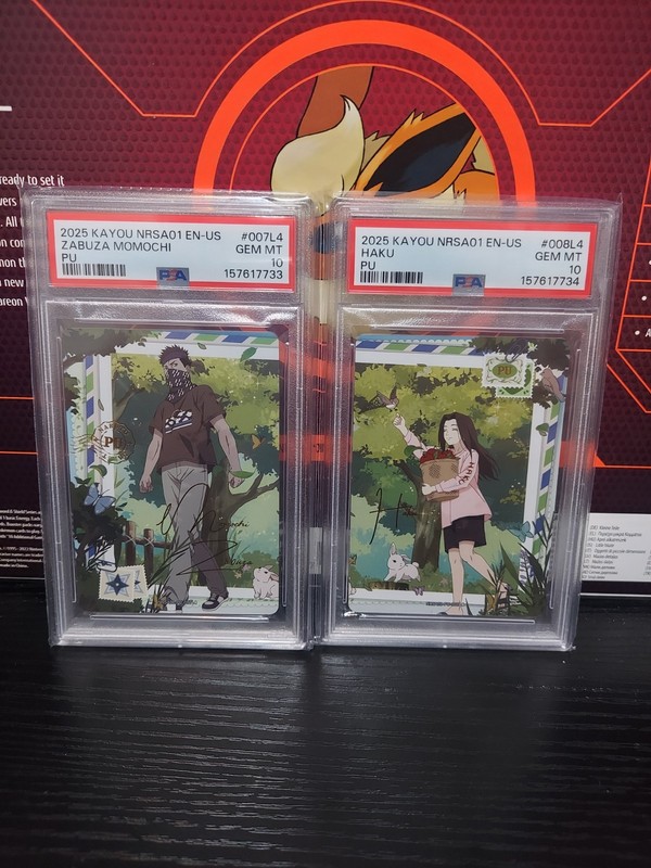 2025 Naruto Kayou Zabuza Momochi PU & Haku PU Graded PSA 10