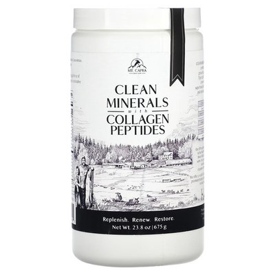 2 X Mt. Capra, Clean Minerals with Collagen Peptides, 23.8 oz (675 g)