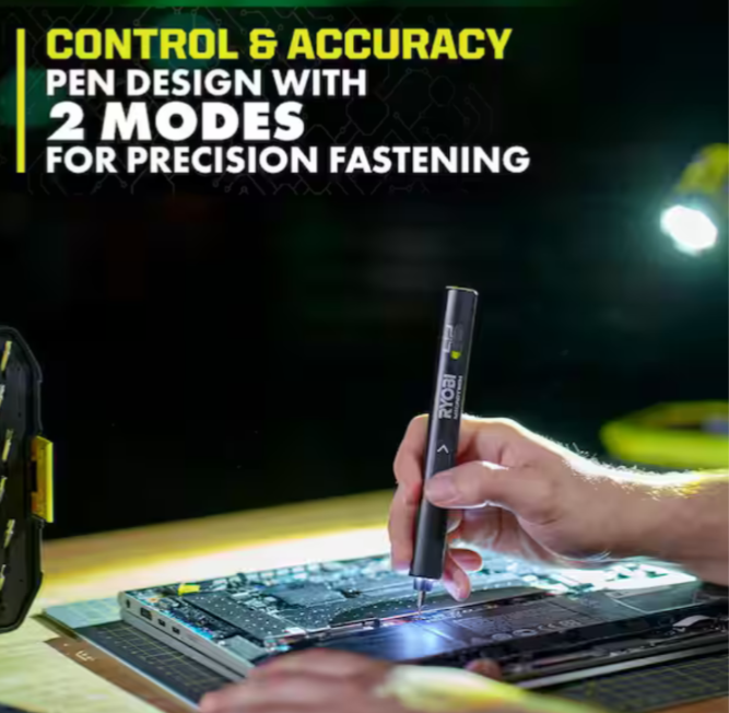 Precise Screwdriver Tip RYOBI MICROTECH Electric Precision Screwdriver Kit FVF02K - * NEW ...