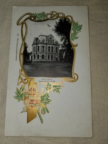 Post Office Newcastle NB Vintage Postcard