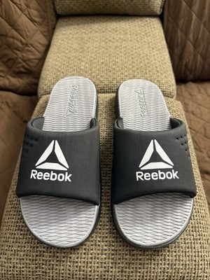 Reebok Slides Size 10 Black with Gray