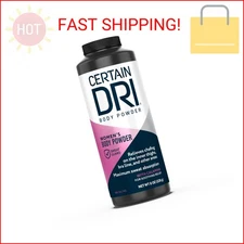 Certain Dri Women’s Body Powder - Talc-Free, Triple-Action Sweat, Odor, & Moistu