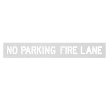 No-Parking Fire Lane Stencil Flexible Fire Lane Stencil Easy to Clean