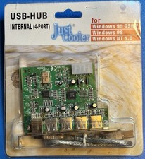 UH-100 USB Hub Internal 4-Port USB 1.1 PCI Slot Bracket Windows 95/98 NT