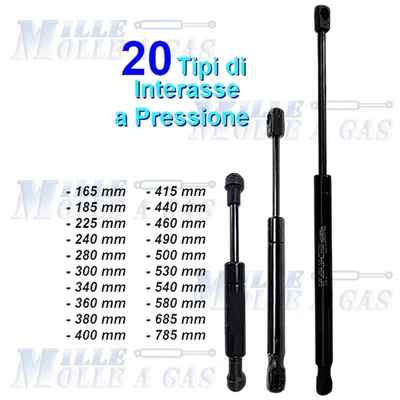 TSTLIFT 1 PISTONE A GAS MOLLA A PRESSIONE PER LETTO, MOBILI,CUCINA, 20 TIPI, RICAMBIO