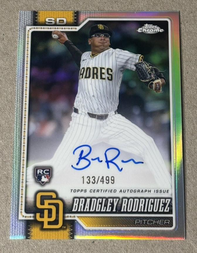 2026 Topps Chrome Bradgley Rodriguez Refractor RC Auto SN:133/499 #RA-BR