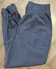 Calia by Carrie Underwood Joggers Women’s M Navy Blue Stretch Pants Zip Hem