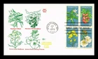 US COVER ENDANGERED FLORA FIRST DAY ISSUE SETENANT FIRST RANK CACHET