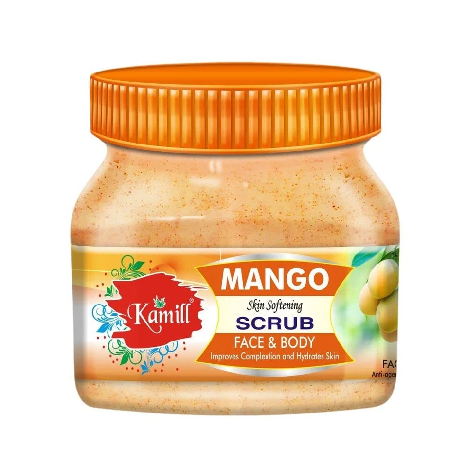 Kamill Mango Skin Softening Scrub For Face And Body 500gm - Image 2 of 4