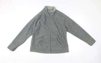 Marks and Spencer Damen Fleecejacke grau durchgehender Reißverschluss UK 14 - Bild 1 von 4