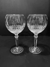 Waterford Crystal COLLEEN ENCORE Set/2 Balloon Water/Wine Goblets 8 3/4” IRELAND