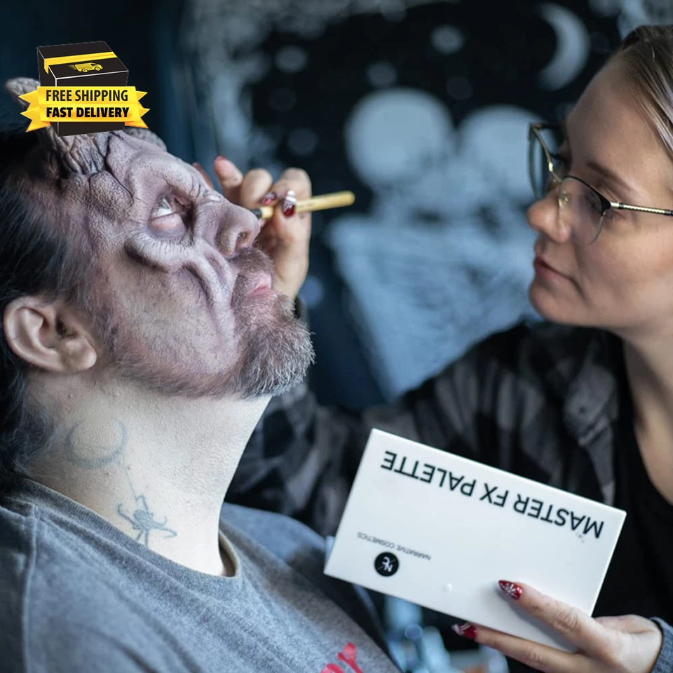 Master FX Palette, 18 Highly Pigmented Cream Colors, Professional SFX Makeup Pal - Image 3 of 4