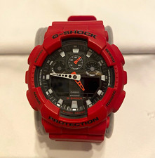 Casio G-SHOCK Red Analog/Digital Quartz Resin...