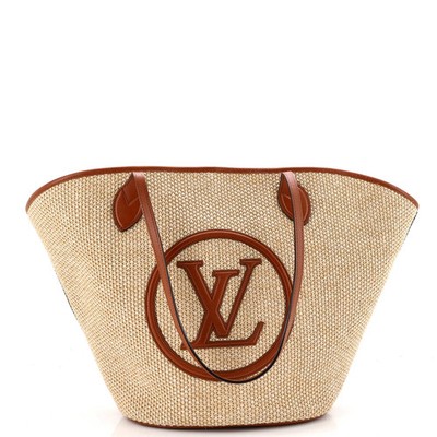 Louis Vuitton Saint Jacques NM Handbag Raffia and Leather | eBay