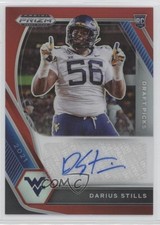 2021 Panini Prizm Draft Picks Red 76/199 Darius Stills #DPA-DAS Auto s1i