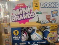 Zuru Mini Brands BOOKS SERIES 2 1 complete case of 25 sealed balls plus display