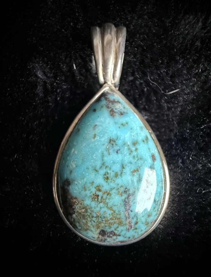 Collar y colgante Sterling Whitney Kelly turquesa cuentas 36" Foto 2 de 4