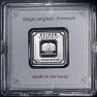 Geiger Edelmetalle 5 Gram Silver Square Bar Encapsulated Assay
