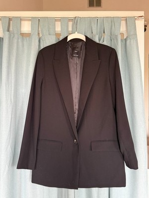 Mango MNG Oversized Black Blazer Size Small