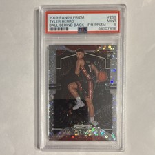 2019-20 Panini Prizm Fast Break Prizm Rookie #259 Tyler Herro PSA 9 Miami Heat