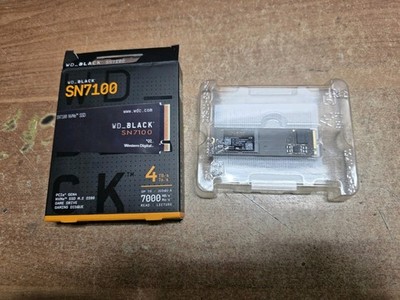 WD BLACK SN7100 4TB NVMe PCIe Gen4 M.2 2280 Internal Gaming SSD WDS400T4X0E 