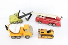 F x4 Vintage Large Scale Tonka Toys Vehicles, Diecast, Inc Digger Etc