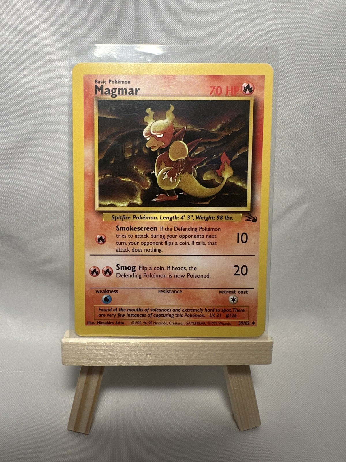 Pokemon TCG Cards Magmar 39/62 Fossil Uncommon NM