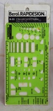 Berol Rapidesign R-33 CBA Architectural Template NIP