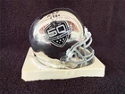 Jim Otto signed Raiders Chrome AFL 50th Anniversary Mini-helmet  - HOF, AFL