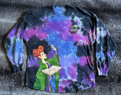 Spirit Jersey Disney Hocus Pocus Tonight We Fly Sweatshirt Adults M Tie Dye