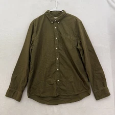 Flint And Tinder Shirt Mens XL Green Pocket Business Casual Button Down