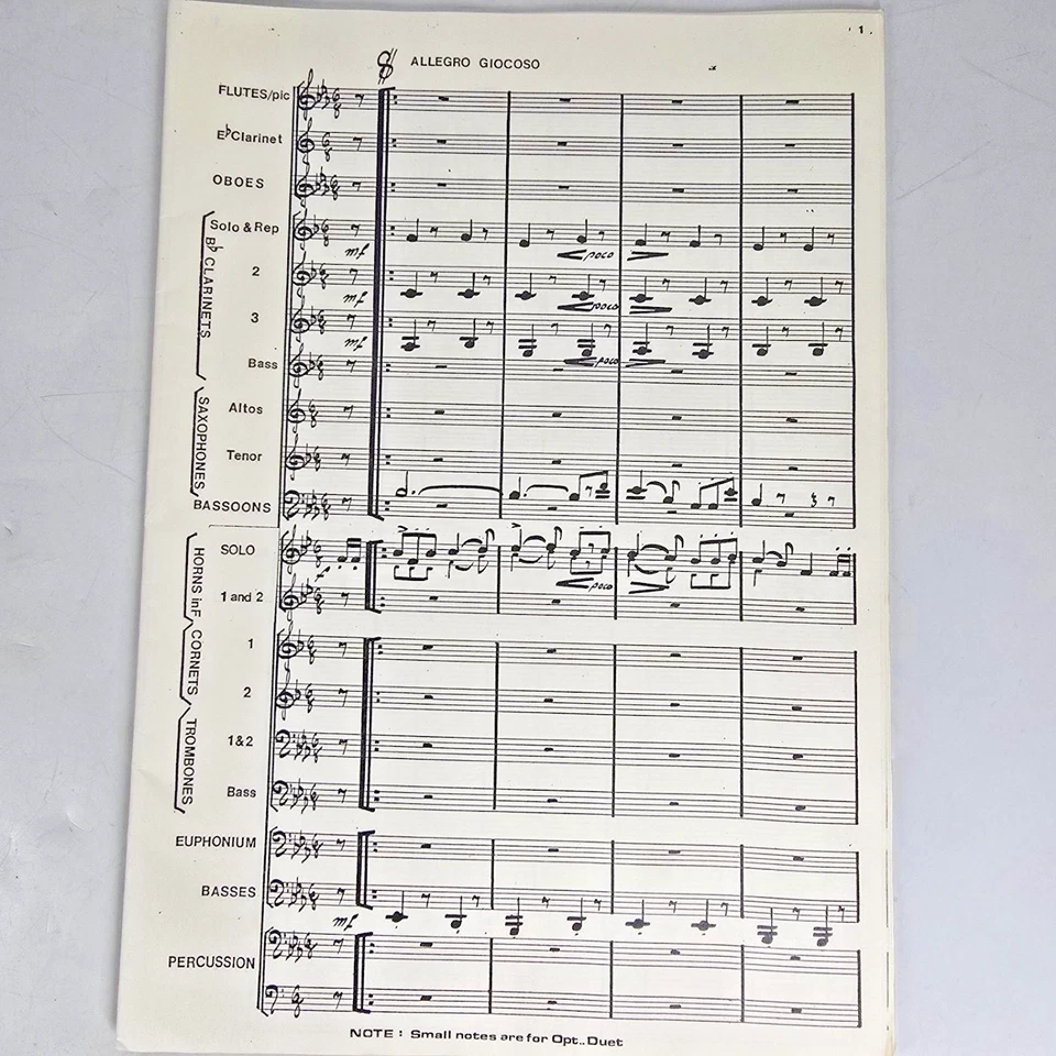Band Room The Hunters Gigue Complete Band Score Sheet Music Alfred Tubb Vintage - Image 3 of 4