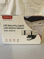 OREiN Motion Sensor Outdoor Lights, 4500LM/30W and 240° Big Motion Sen...