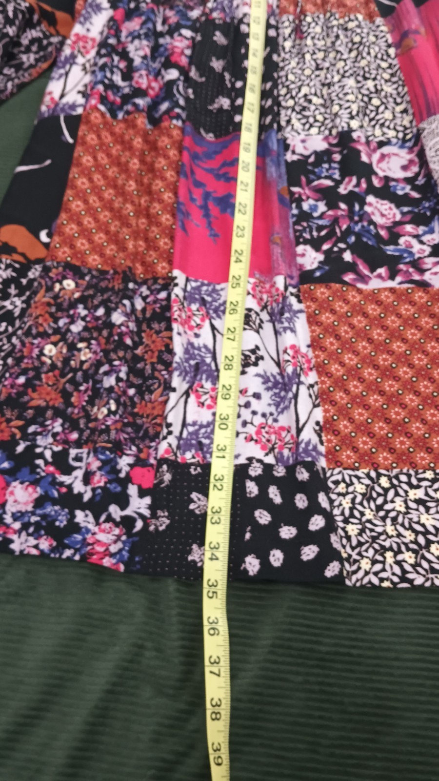 one september Patchwork mini Multicolor Long Slee… - image 5