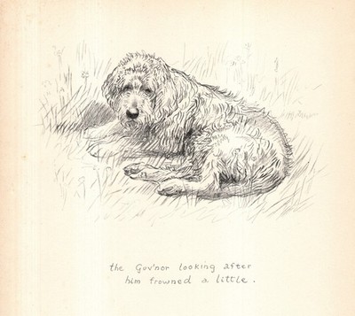Vintage Kathleen Barker Otterhound Print Wall Art Decor 1938 Illustration 6715n