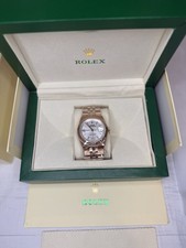 Rolex Landweller Rose Gold Tone Honeycomb Dial Fluted Bezel Box Papers 40 mm