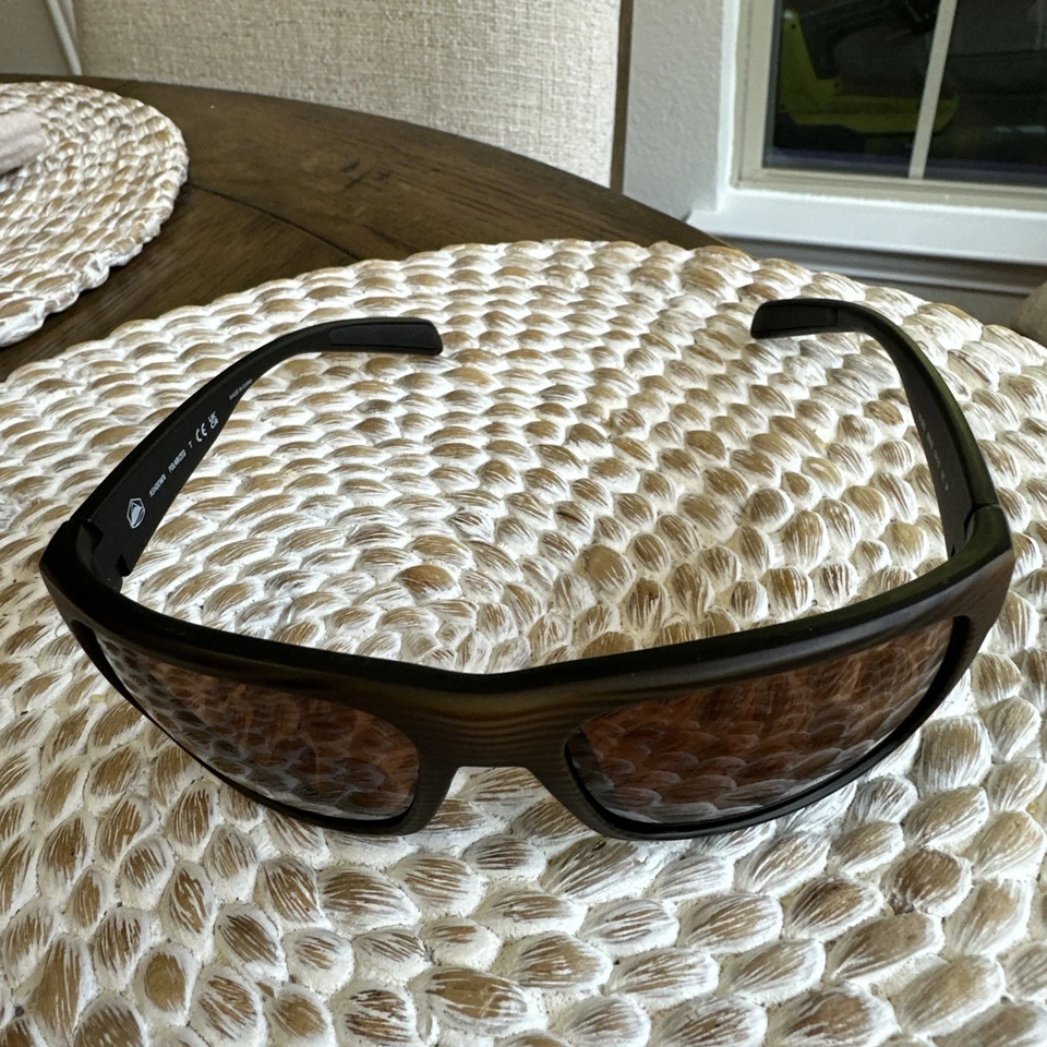 Native Ashdown Matte Brown Like Wood Frame Polarized Sunglasses Scratched Lenses - Image 4 of 4