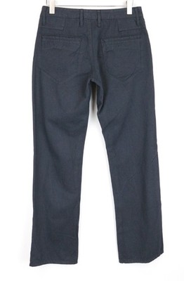 RICHMOND Men's 32 Navy Chino Style Cotton Zip-Fly Pocketed Trousers *