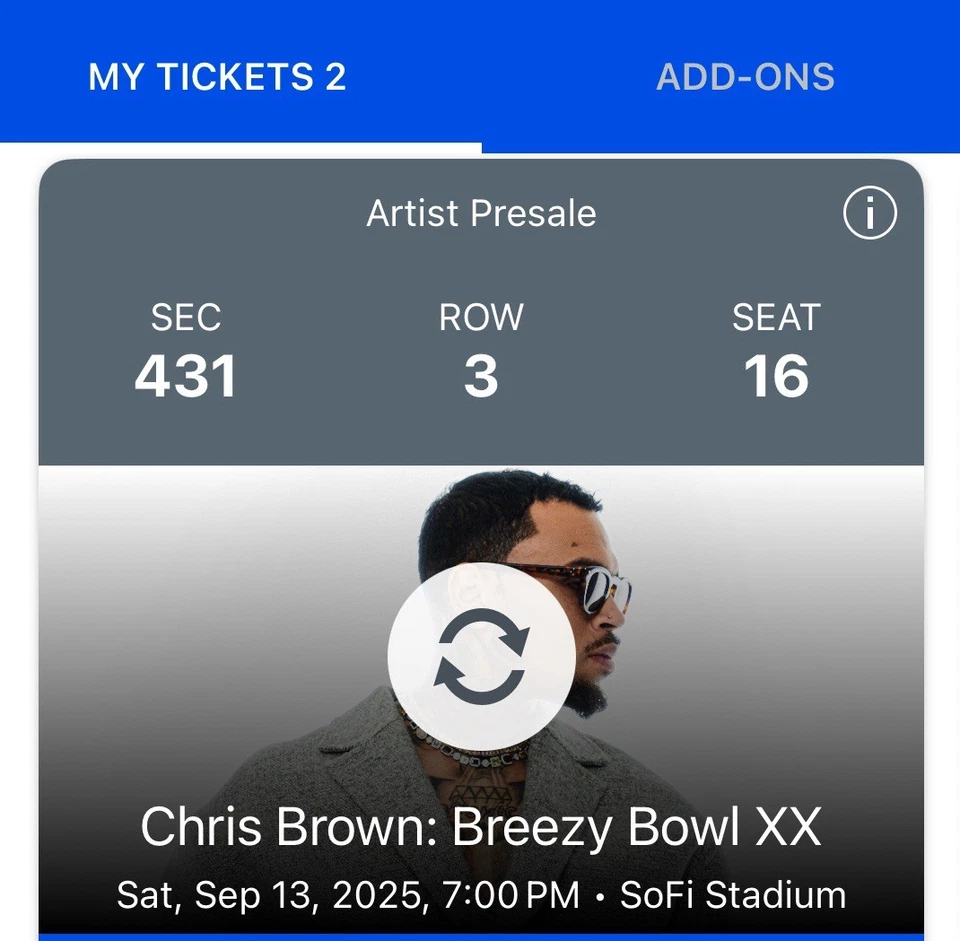 Breezy Bowl XX Tickets - SoFi Stadium, Inglewood, CA - Saturday 9/13/2025 - Image 2 of 4