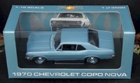 Rare 1/18 Gmp - 1970 Chevy Copo Nova - Astro Blue 1/3500 Rare 1/18 Gmp - 1970 Chevy Copo Nova - Astro Blue 1/3500