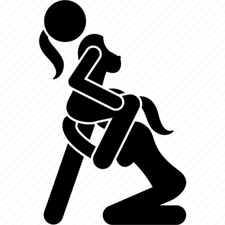 Sexy Woman Lesbian Silhouette Explicit Vinyl Die Cut Sticker