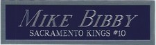 MIKE BIBBY KINGS NAMEPLATE FOR AUTOGRAPHED SIGNED BASKETBALL-JERSEY-PHOTO-FLOOR