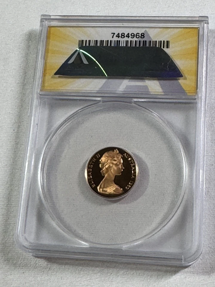 Australia 1969 1 centavo graduado PR 69 DCAM por ANACS baja colección Foto 4 de 4