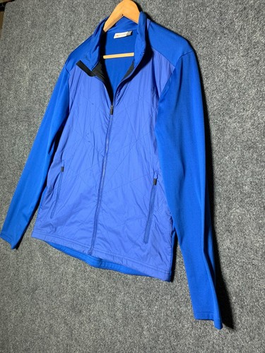 KJUS Jacket Blue Men's 50M Golf Retention Full-Zip Pockets Long Sleeve - Picture 5 of 17