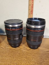 2-Canon Caniam Camera Lens EF 24-105mm Stainless Steel Travel Tea Coffee Mug Cup