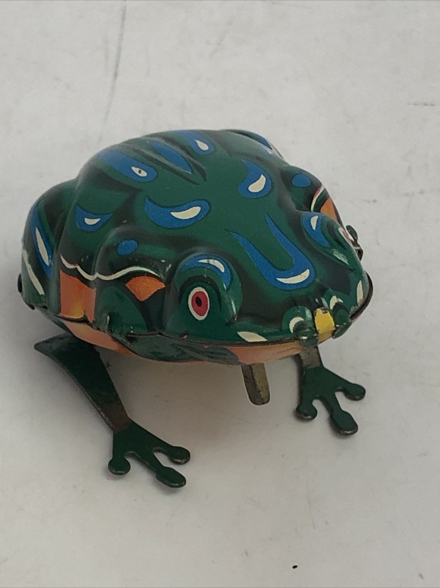 Vintage Tin Toy Wind Up Jumping Frog w/ Key MS 002 China | eBay
