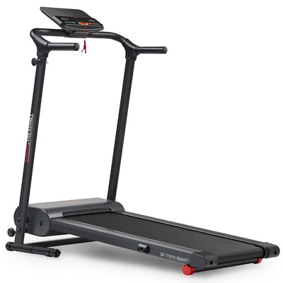 Portable Smart Folding Treadmill Easy Fixed Incline Assembly Bluetooth Compact