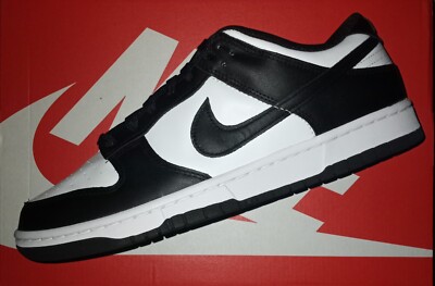 Size 9.5 men's Nike Dunk Low Retro White Black Panda (2021) | eBay