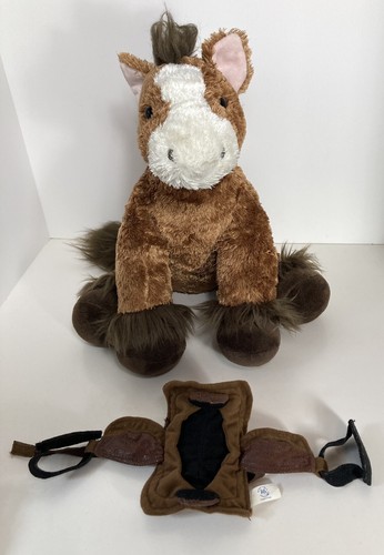 Build A Bear CLYDESDALE Pfoten Pferdesattel Stofftier Plüschtier braunes Pony 13" - Bild 12 von 16