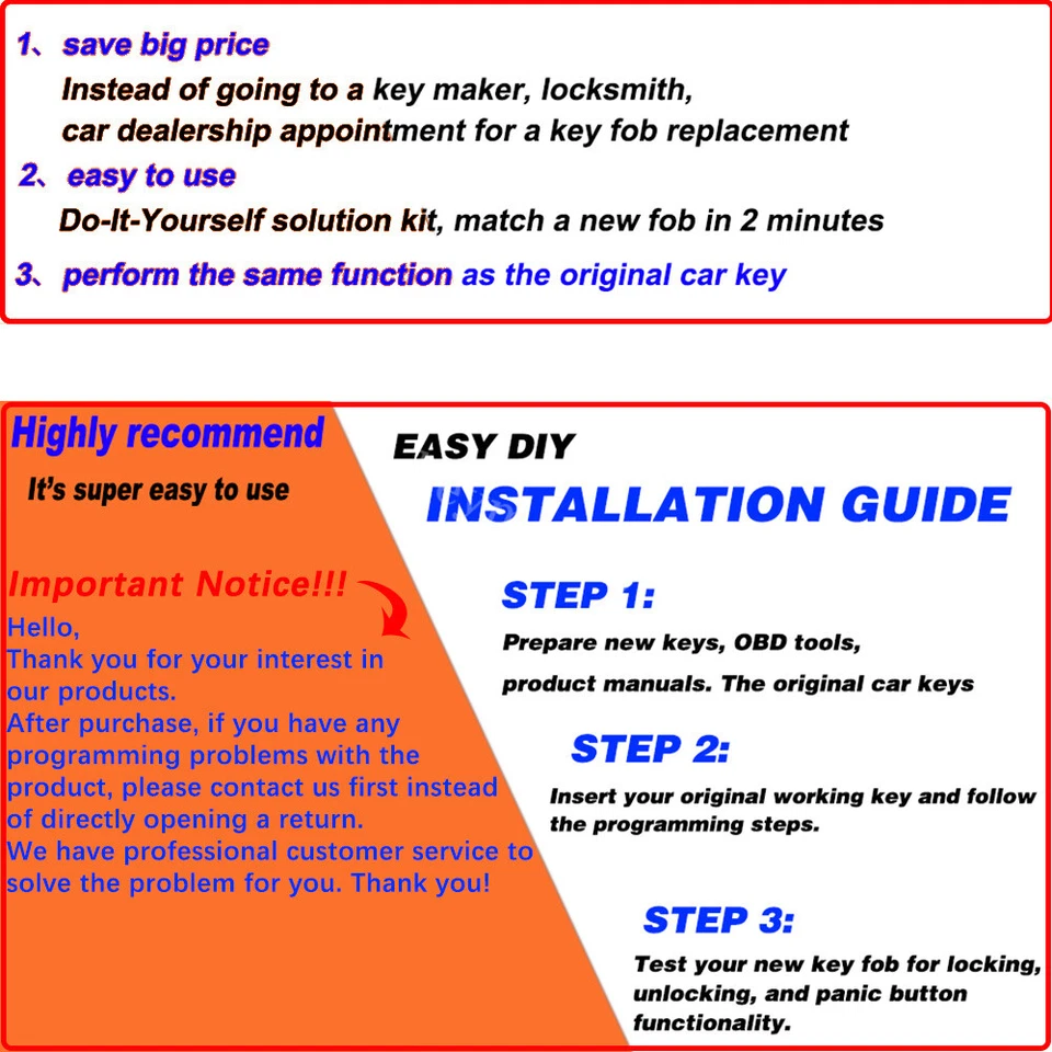 Брелок дистанционный брелок 4 кнопки + программатор для GMC Sierra Yukon XL 1500 2500 2011-2014 - Изображение 3 из 4